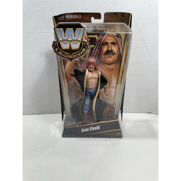 WWE Mattel Elite Legends Series 2 Iron Sheik Wrestling Figure MOC WWF Rare
